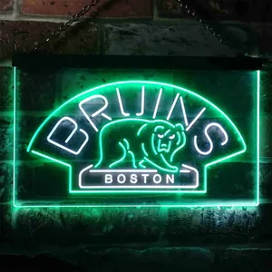 Boston Bruins Logo 1 Neon-Like LED Sign - Legacy Edition