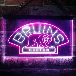 Boston Bruins Logo 1 Neon-Like LED Sign - Legacy Edition