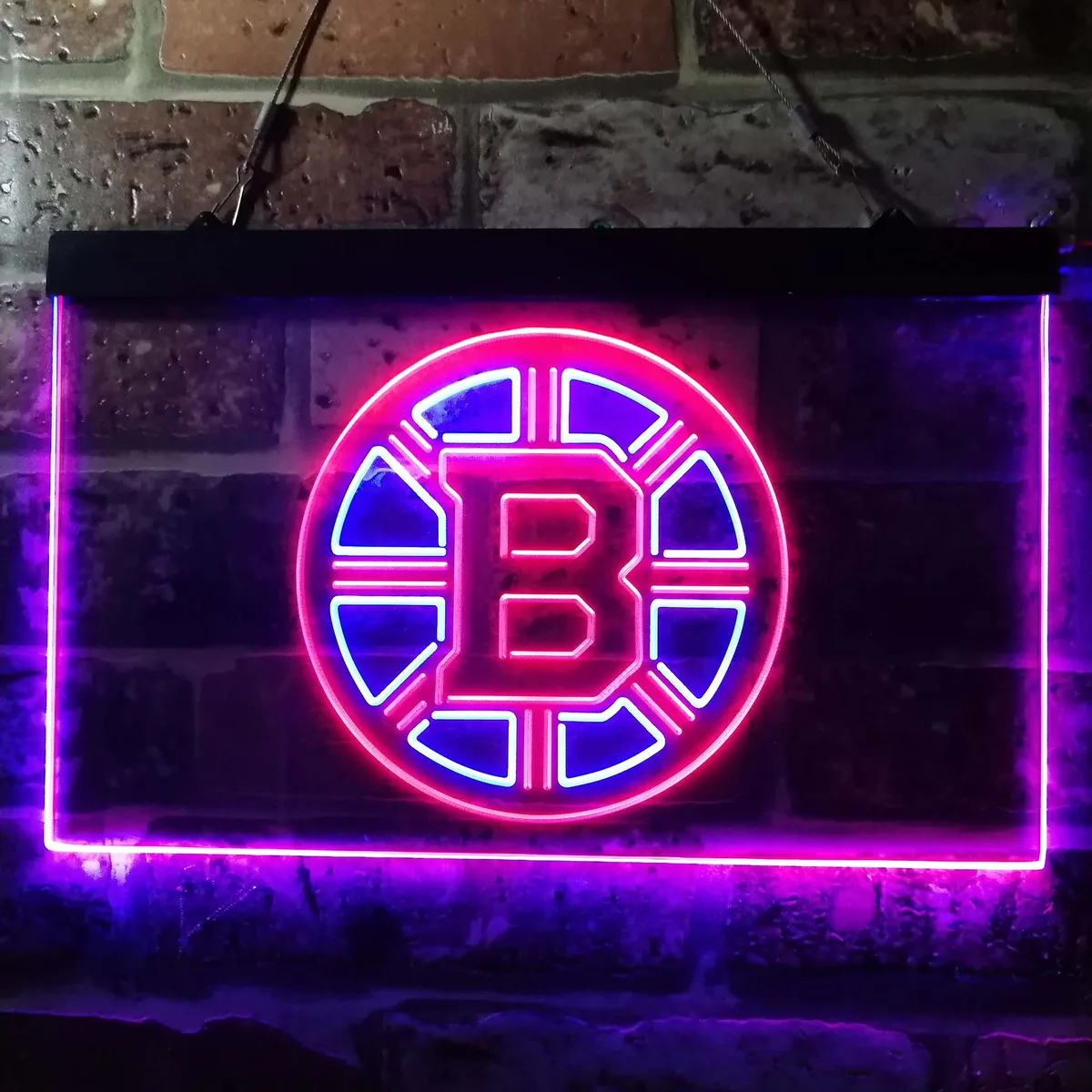 Boston Bruins Plain Logo Neon-Like LED Sign