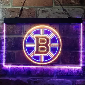 Boston Bruins Plain Logo Neon-Like LED Sign