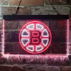 Boston Bruins Plain Logo Neon-Like LED Sign