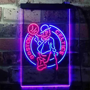 Boston Celtics Logo 1 Neon-Like LED Sign - Legacy Edition