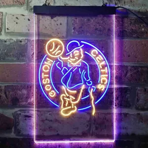 Boston Celtics Logo 1 Neon-Like LED Sign - Legacy Edition