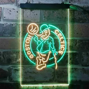 Boston Celtics Logo 1 Neon-Like LED Sign - Legacy Edition