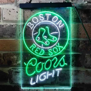 Boston Red Sox Coors Light Neon-Like LED Sign