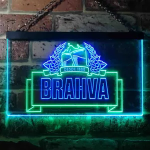 Brahva Beer Logo 1 Neon-Like LED Sign