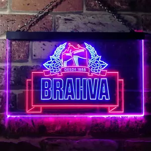 Brahva Beer Logo 1 Neon-Like LED Sign