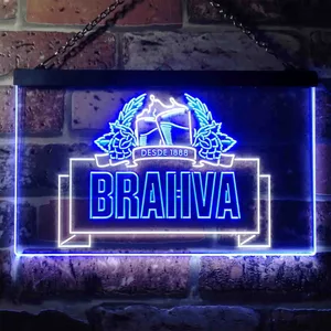 Brahva Beer Logo 1 Neon-Like LED Sign