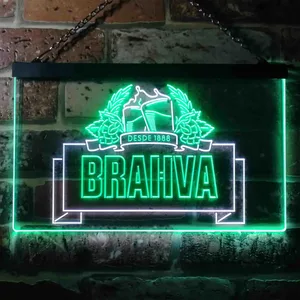 Brahva Beer Logo 1 Neon-Like LED Sign