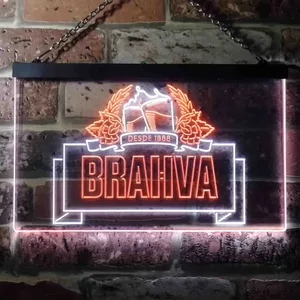 Brahva Beer Logo 1 Neon-Like LED Sign