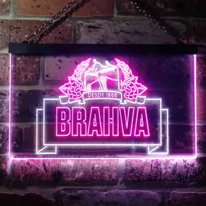 Brahva Beer Logo 1 Neon-Like LED Sign