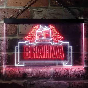 Brahva Beer Logo 1 Neon-Like LED Sign