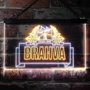 Brahva Beer Logo 1 Neon-Like LED Sign