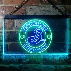 Brooklyn Brewery Logo 1 Neon-Like LED Sign