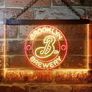 Brooklyn Brewery Logo 1 Neon-Like LED Sign