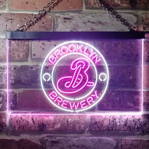 Brooklyn Brewery Logo 1 Neon-Like LED Sign