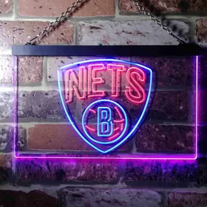 Brooklyn Nets Logo Neon-Like LED Sign