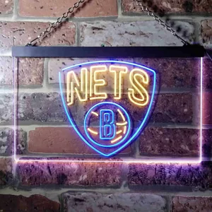 Brooklyn Nets Logo Neon-Like LED Sign