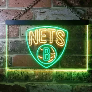 Brooklyn Nets Logo Neon-Like LED Sign