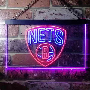 Brooklyn Nets Logo Neon-Like LED Sign