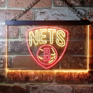 Brooklyn Nets Logo Neon-Like LED Sign