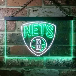 Brooklyn Nets Logo Neon-Like LED Sign