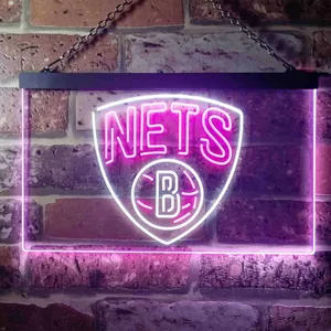 Brooklyn Nets Logo Neon-Like LED Sign