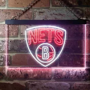 Brooklyn Nets Logo Neon-Like LED Sign