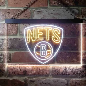 Brooklyn Nets Logo Neon-Like LED Sign