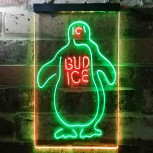 Bud Ice Penguin Neon-Like LED Sign