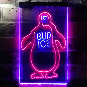 Bud Ice Penguin Neon-Like LED Sign
