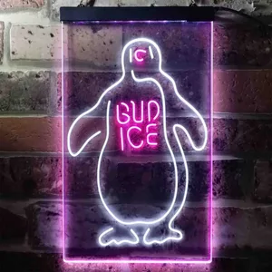Bud Ice Penguin Neon-Like LED Sign