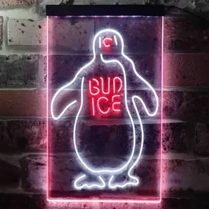 Bud Ice Penguin Neon-Like LED Sign