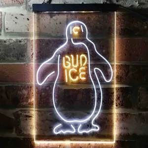 Bud Ice Penguin Neon-Like LED Sign