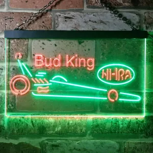 Bud King Dragster Neon-Like LED Sign