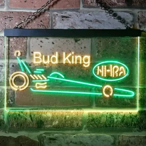 Bud King Dragster Neon-Like LED Sign