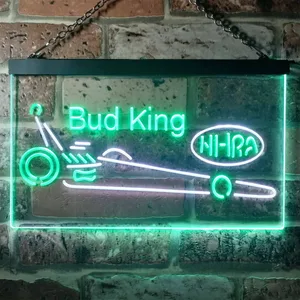 Bud King Dragster Neon-Like LED Sign