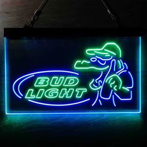 Bud Light Alligator Neon-Like LED Sign