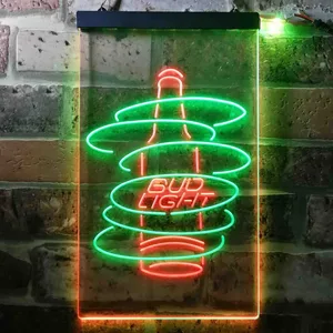 Bud Light Beer Bottle Neon-Like LED Sign