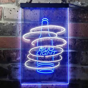 Bud Light Beer Bottle Neon-Like LED Sign