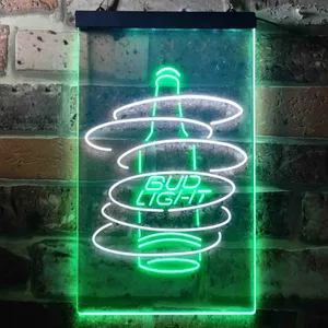 Bud Light Beer Bottle Neon-Like LED Sign