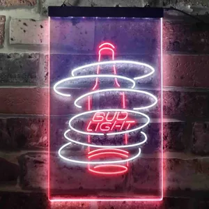 Bud Light Beer Bottle Neon-Like LED Sign