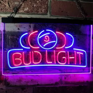 Bud Light Billiards Neon-Like LED Sign