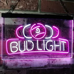 Bud Light Billiards Neon-Like LED Sign
