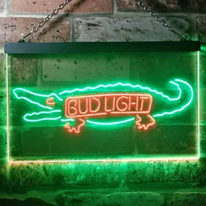 Bud Light Crocodile Neon-Like LED Sign