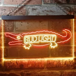 Bud Light Crocodile Neon-Like LED Sign