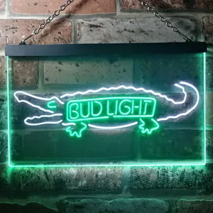 Bud Light Crocodile Neon-Like LED Sign