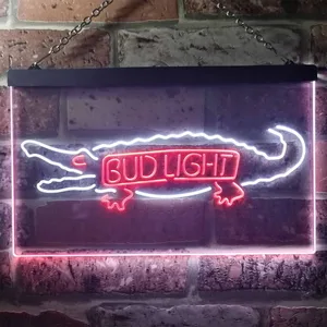 Bud Light Crocodile Neon-Like LED Sign