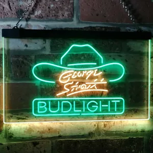 Bud Light George Strait Neon-Like LED Sign