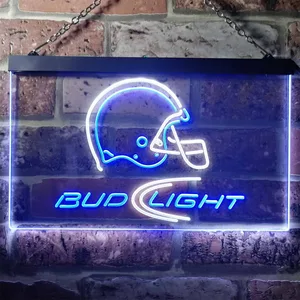 Bud Light Helmet Neon-Like LED Sign